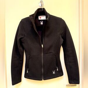 Women’s Spyder Jacket Full Zip Black Size S